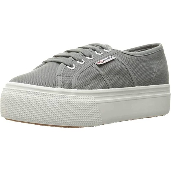 Unisex Superga Sage Gray Platform Sneakers Size 41 - Picture 2 of 15